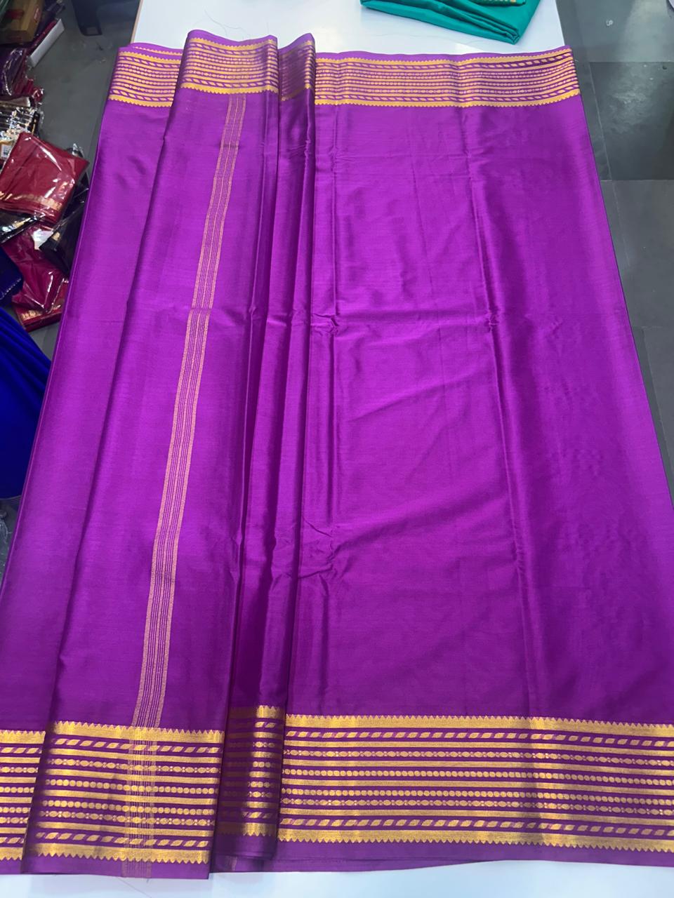 Mysore Crepe Self Saree (2540A)