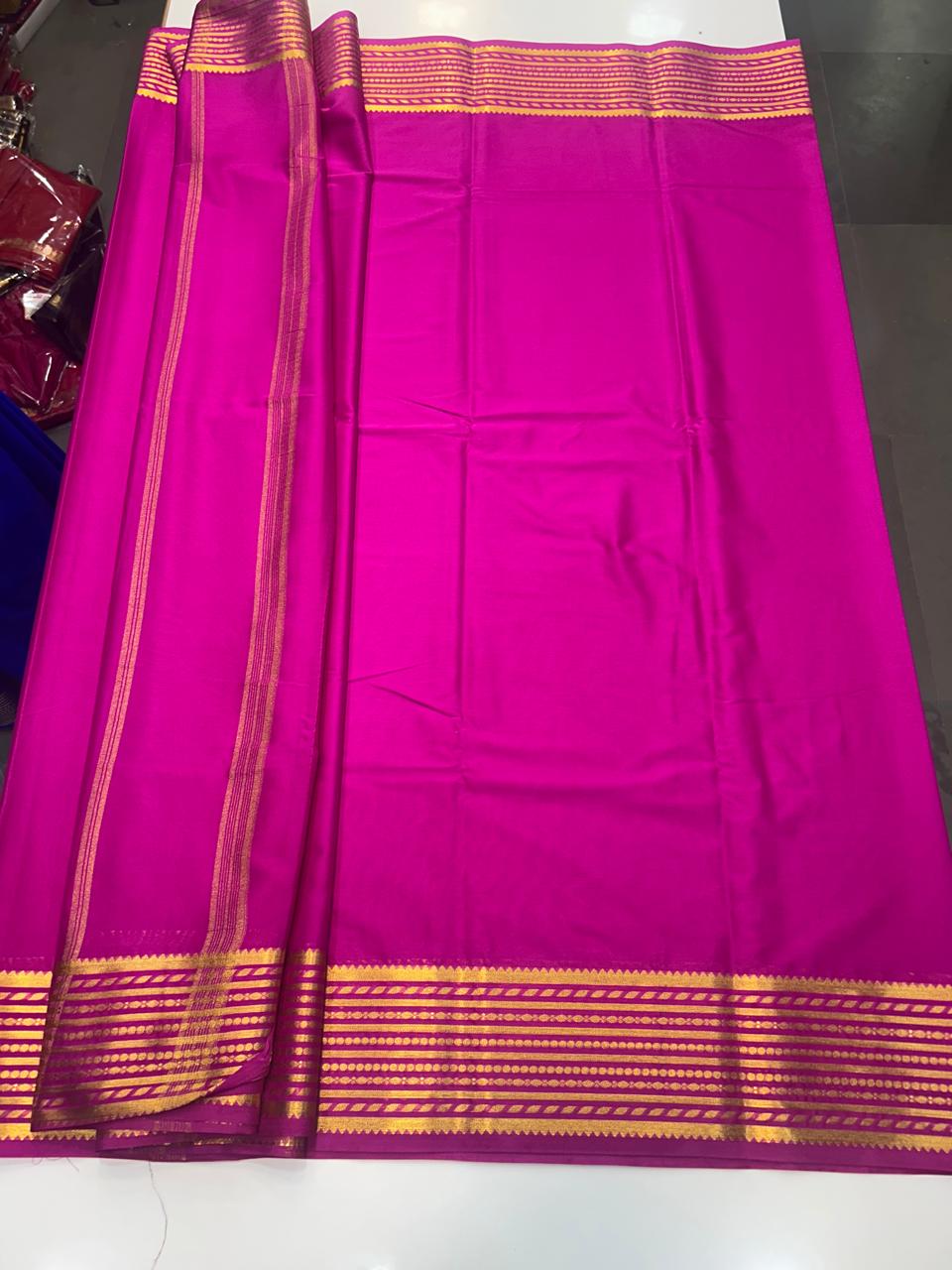 Mysore Crepe Self Saree (2540A)