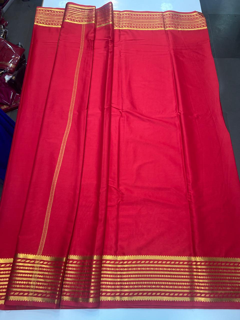 Mysore Crepe Self Saree (2540A)