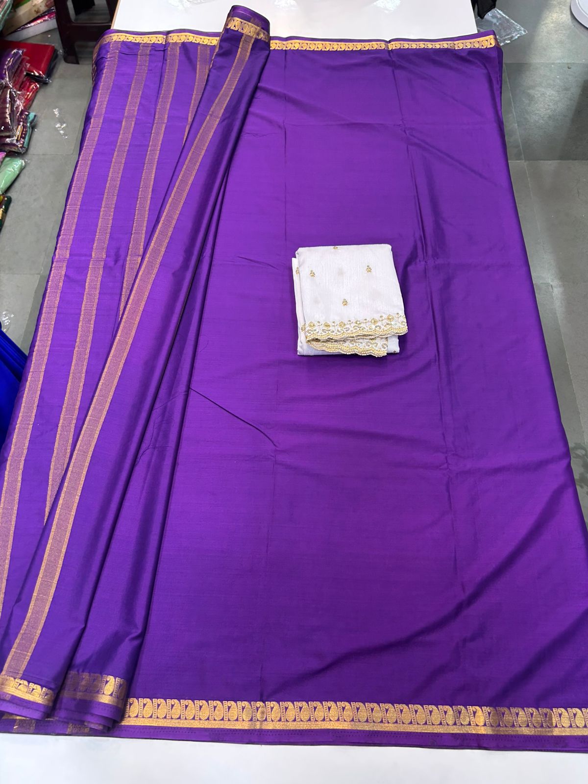 Mysore Crepe Small Border (2539)