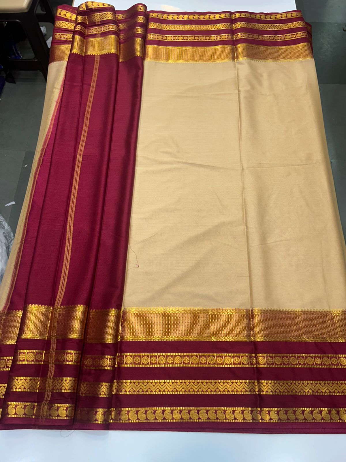 Mysore Crepe Big Bentex Saree (2534A)