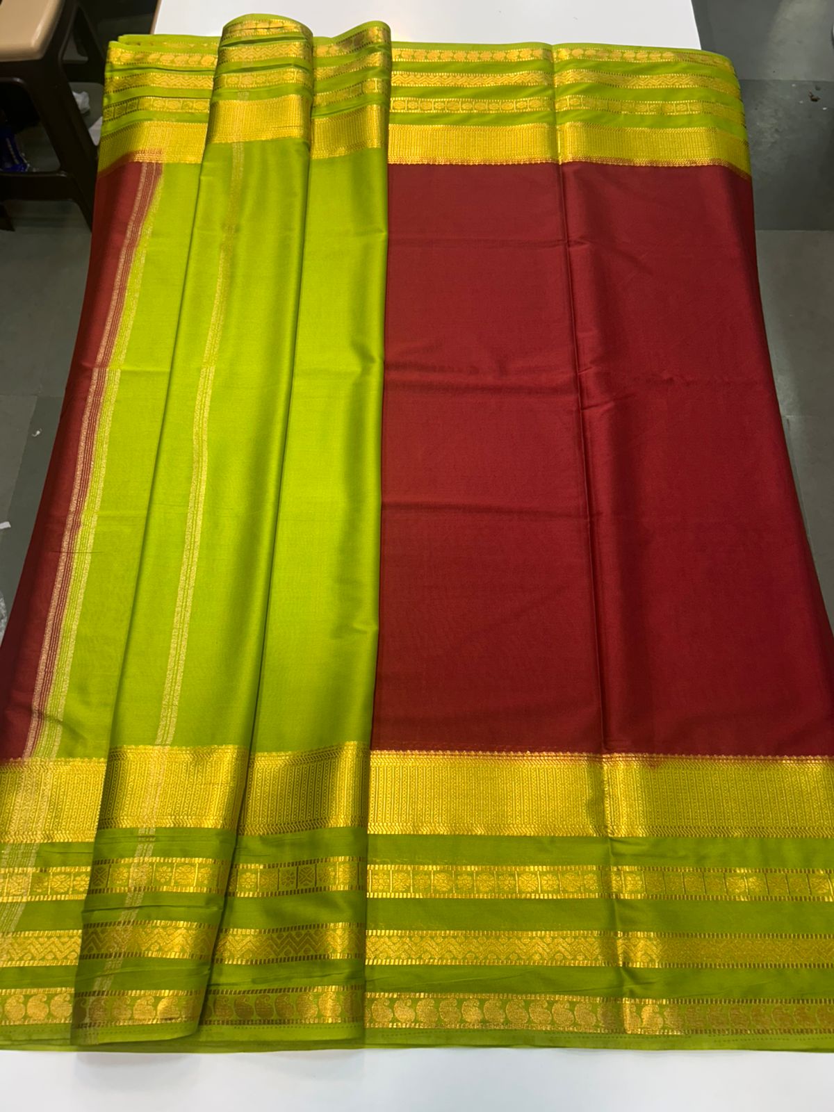 Mysore Crepe Big Bentex Saree (2534A)