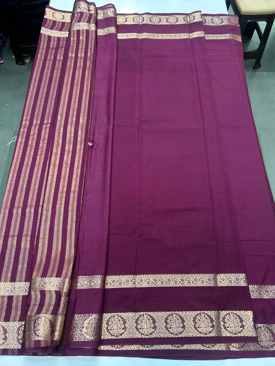 Crepe Georgette Bentex Border Saree (2545)