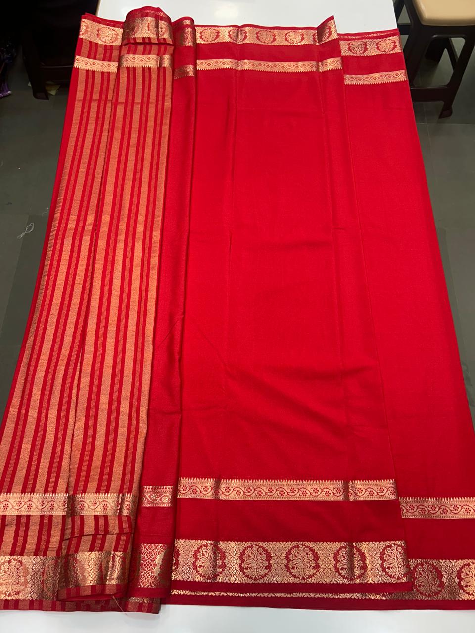 Crepe Georgette Bentex Border Saree (2545)
