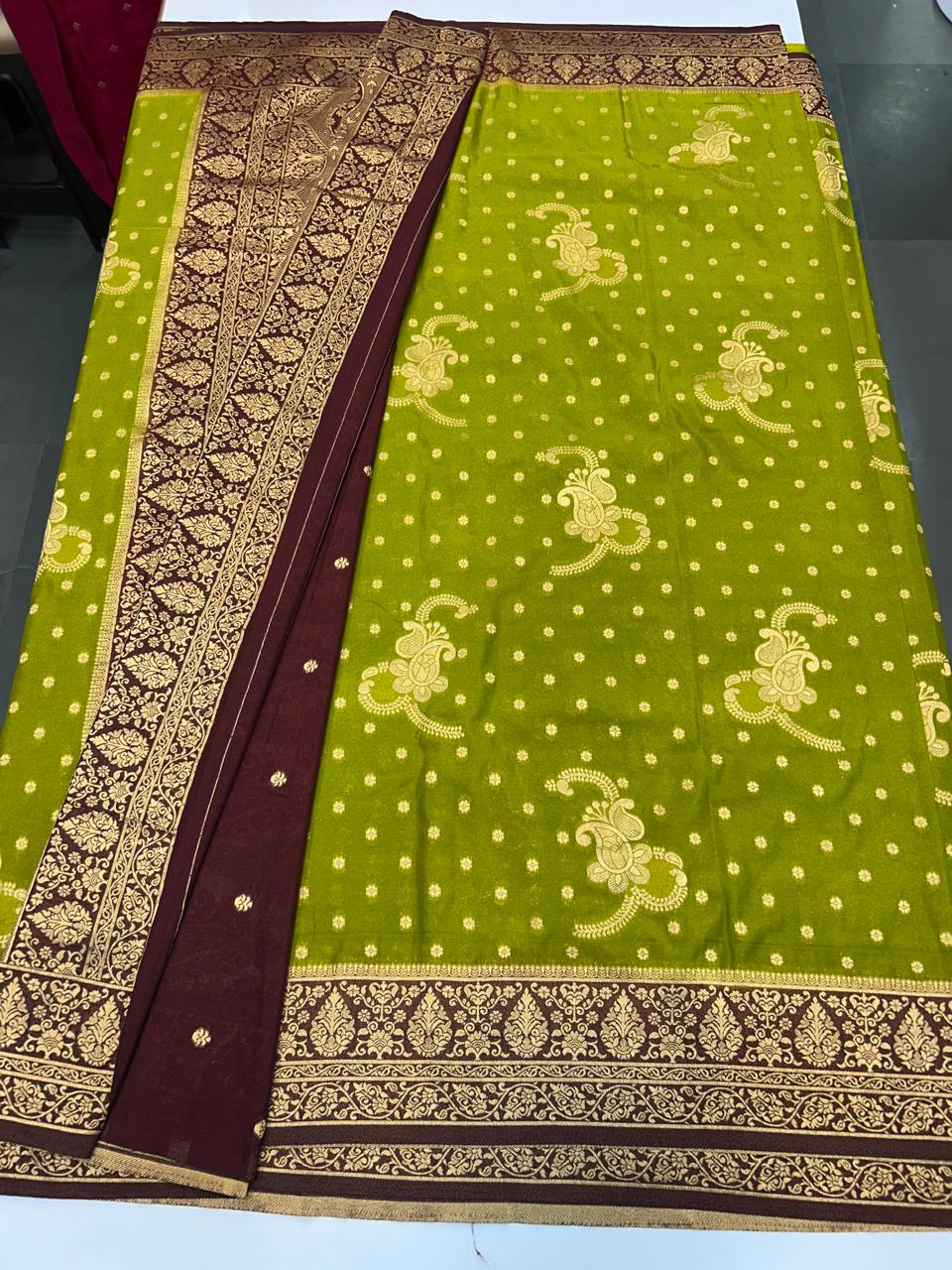 Georgette Butta RichPallu Saree (2523)