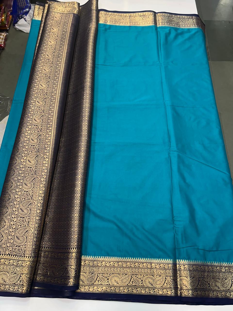 Mysore Crepe Saree Rich Pallu (2514B)