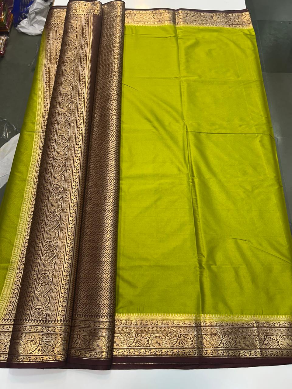 Mysore Crepe Saree Rich Pallu (2514B)