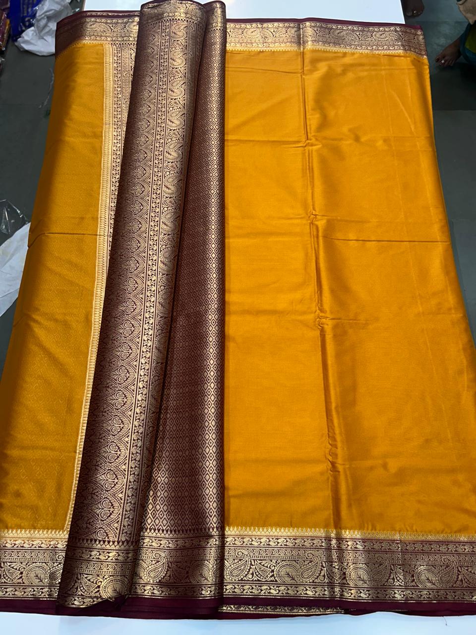 Mysore Crepe Saree Rich Pallu (2514B)