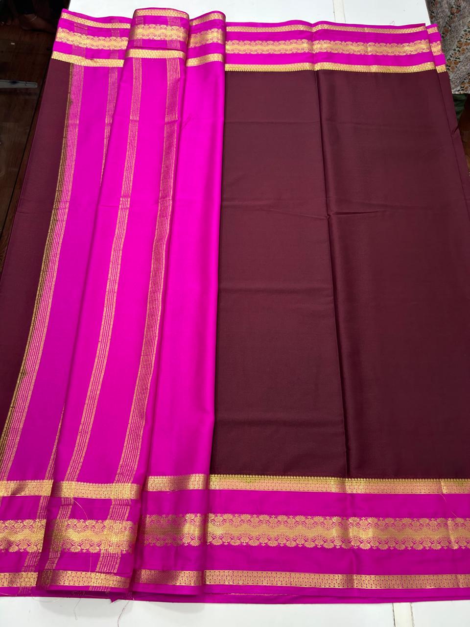 Mysore Crepe Bentex Border Saree (2559)