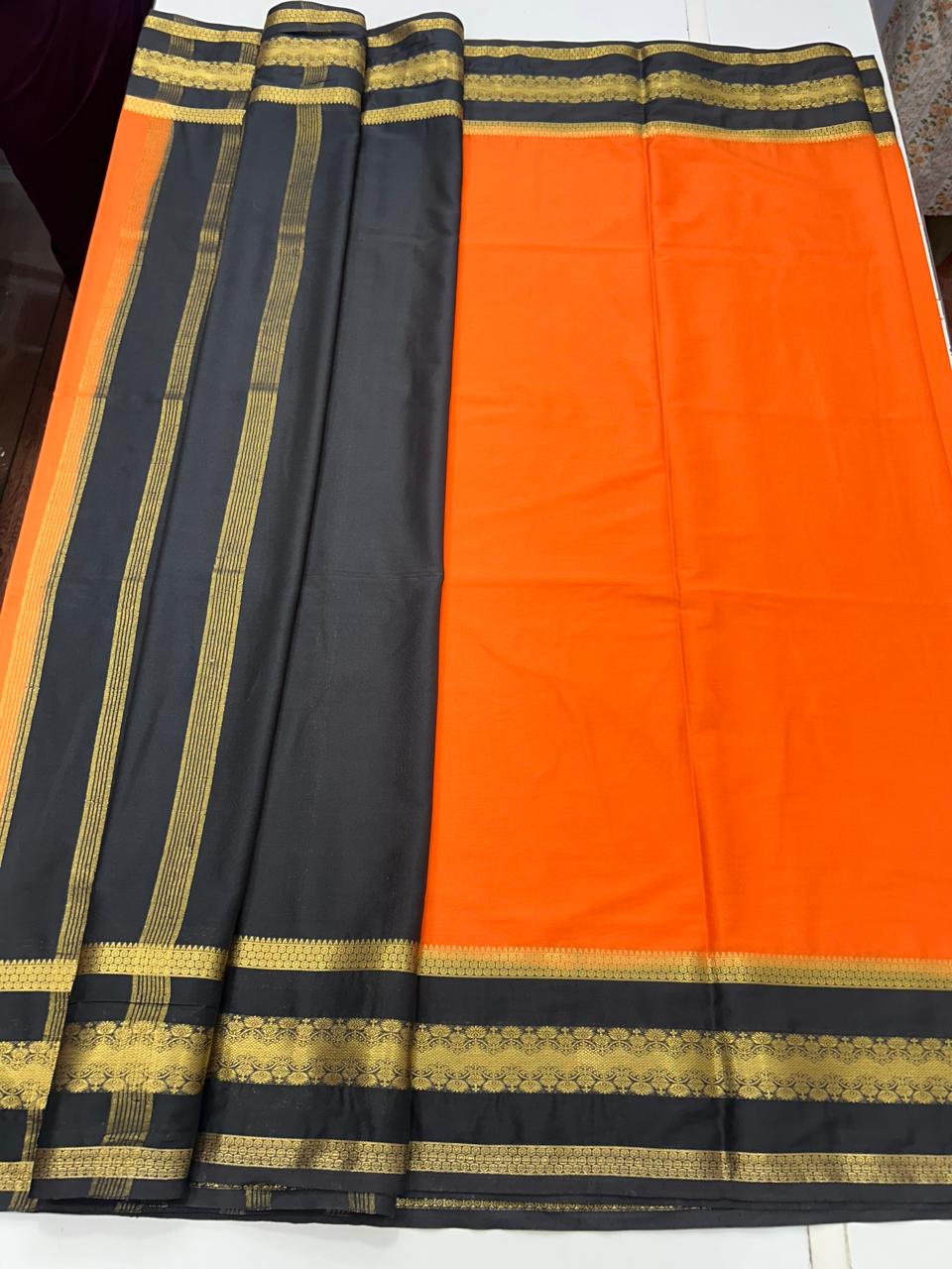 Mysore Crepe Bentex Border Saree (2559)