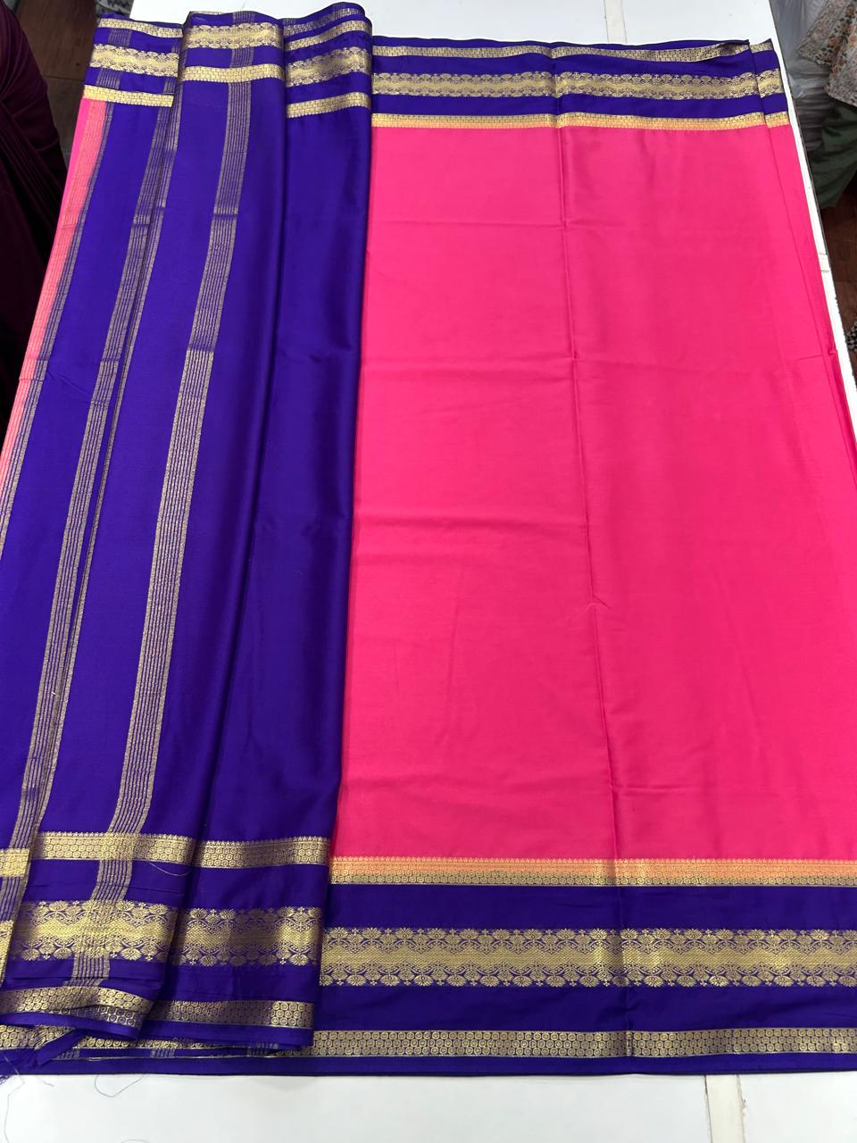 Mysore Crepe Bentex Border Saree (2559)