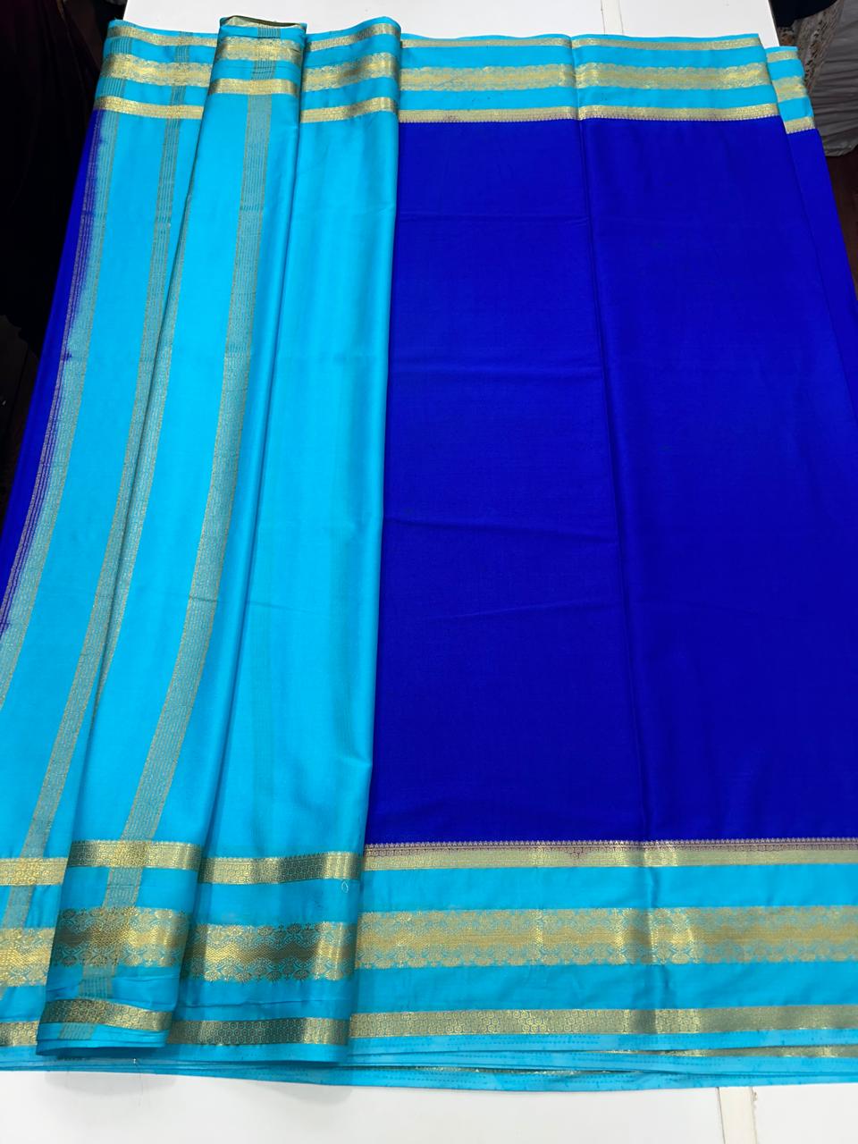 Mysore Crepe Bentex Border Saree (2559)