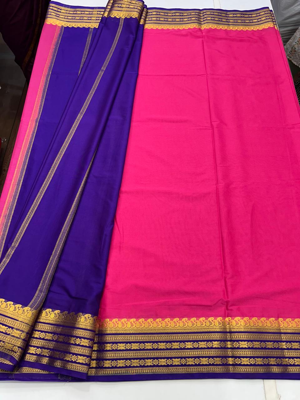 Mysore Crepe Bentex Border Saree (2558)