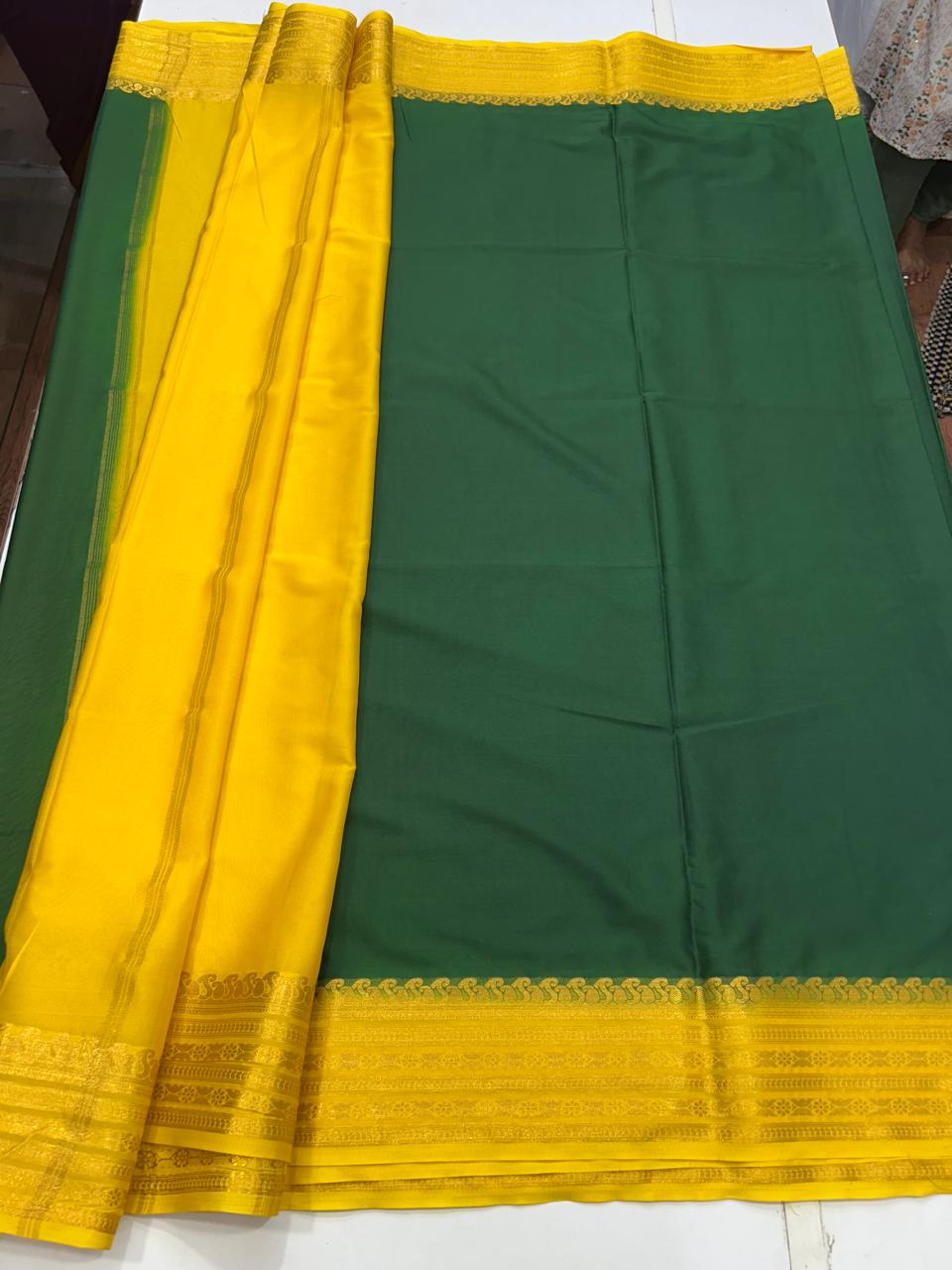 Mysore Crepe Bentex Border Saree (2558)