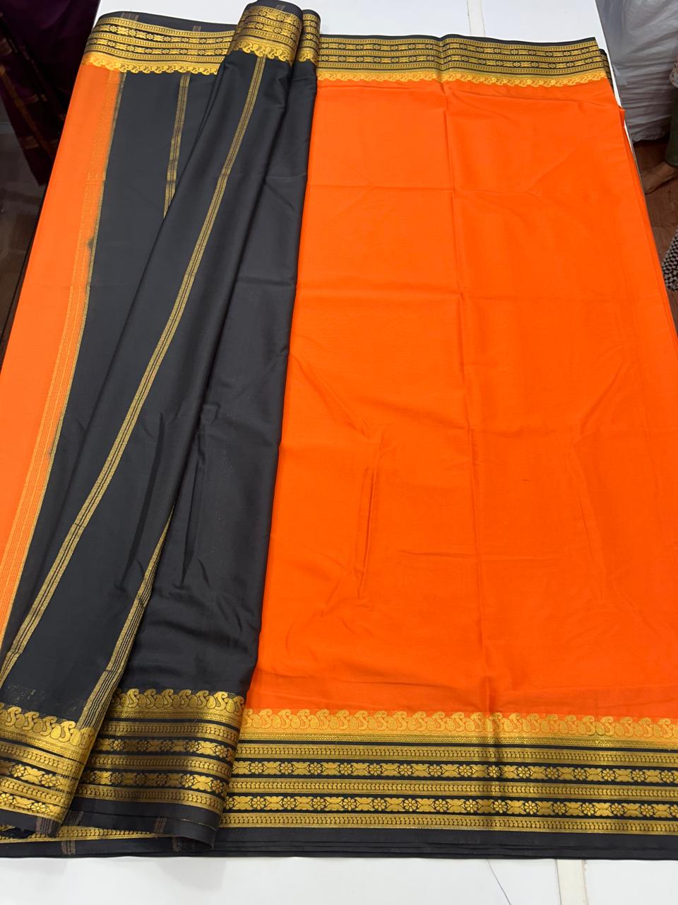 Mysore Crepe Bentex Border Saree (2558)