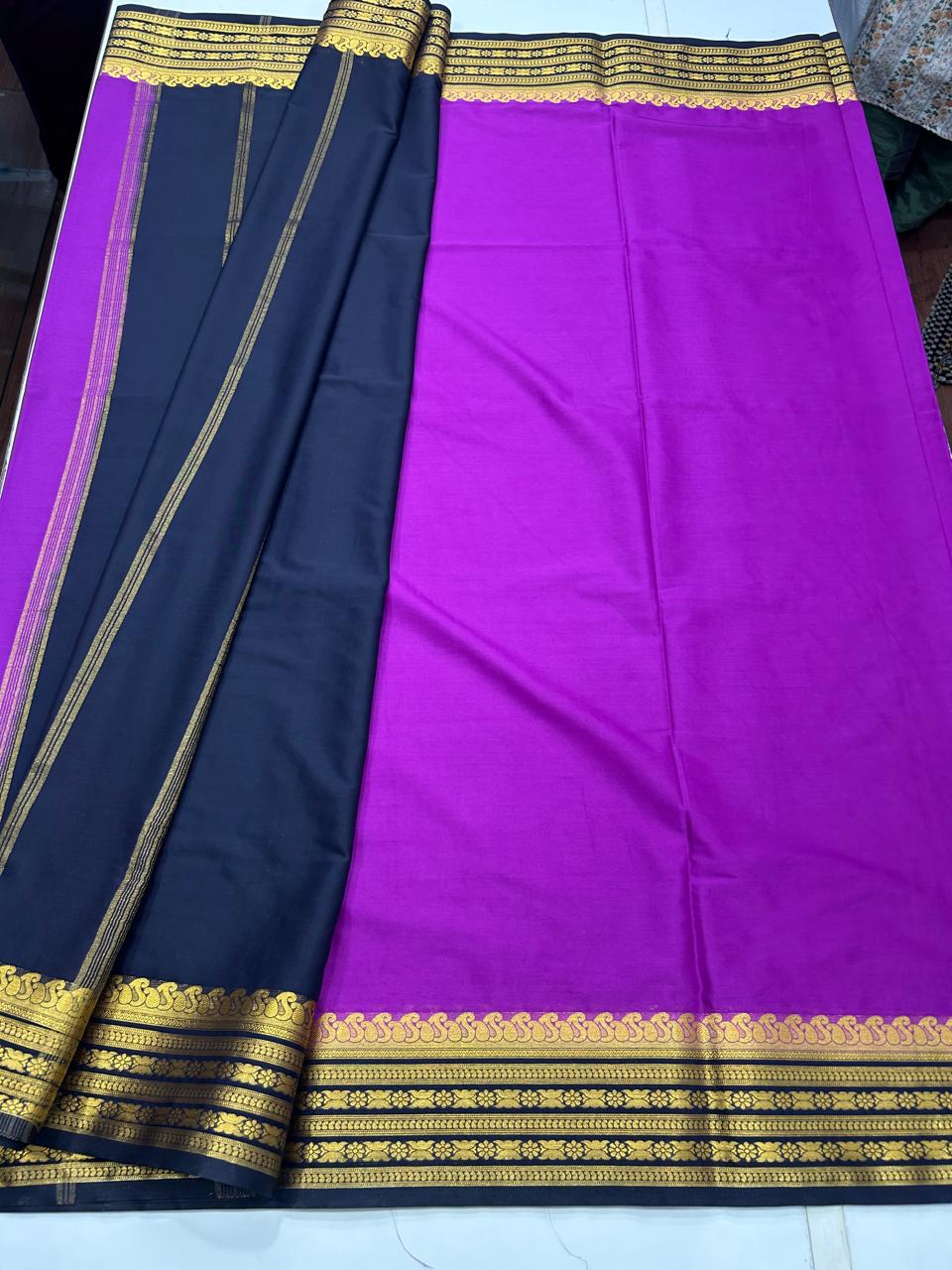 Mysore Crepe Bentex Border Saree (2558)