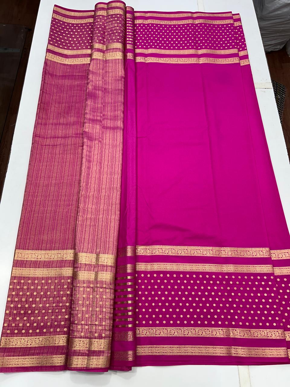 Mysore Crepe Self Saree (2568)
