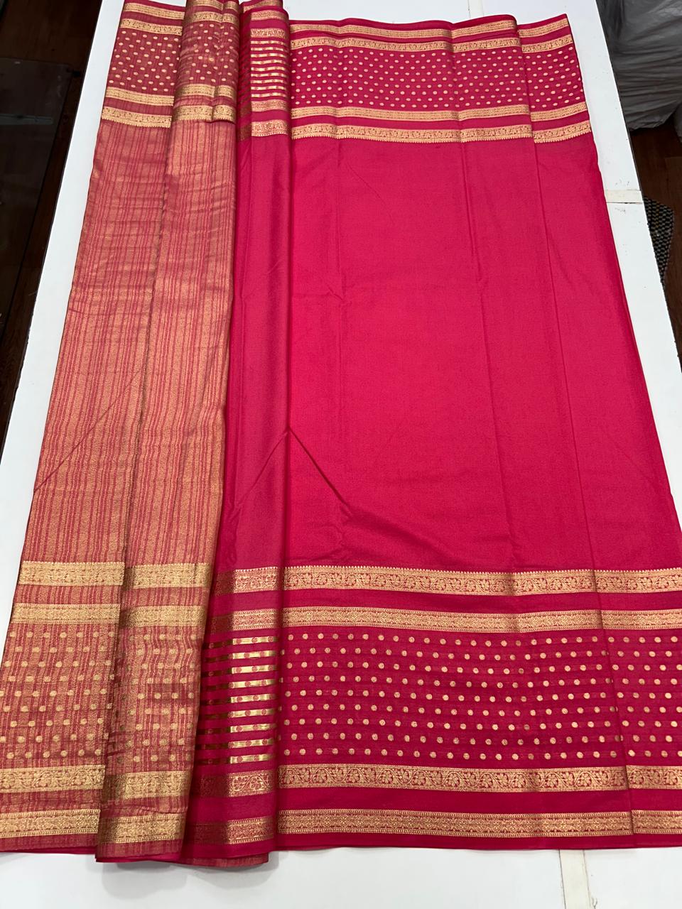 Mysore Crepe Self Saree (2568)