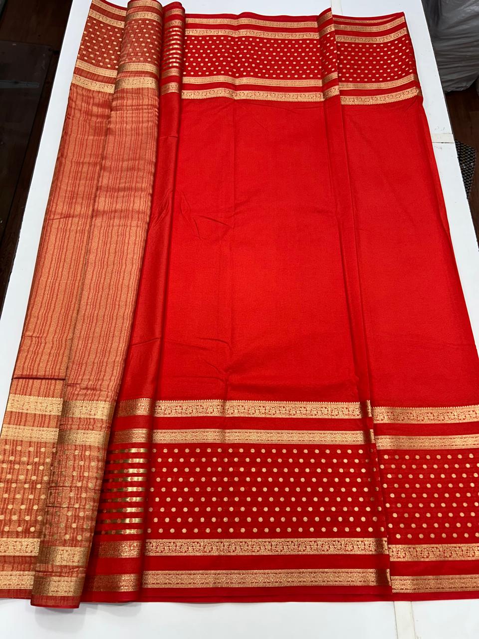 Mysore Crepe Self Saree (2568)
