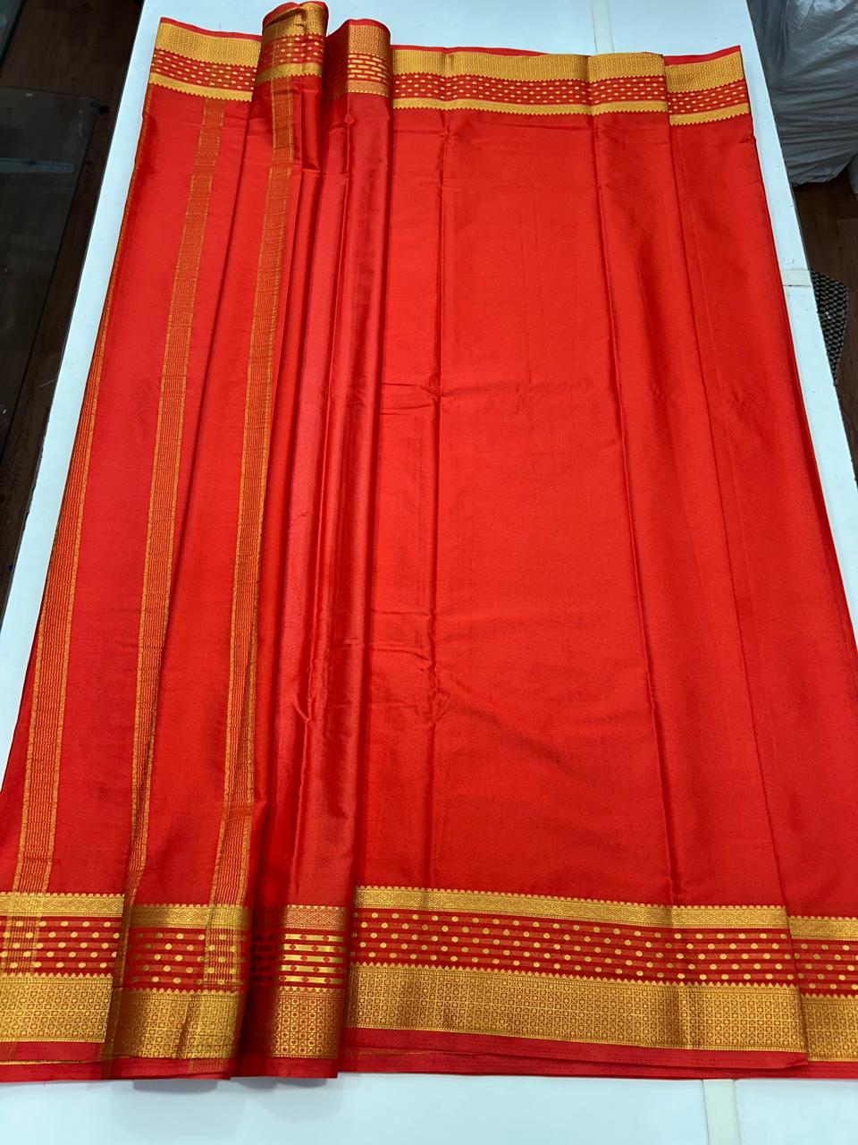 Mysore Crepe Pure Border Self Saree (2567)