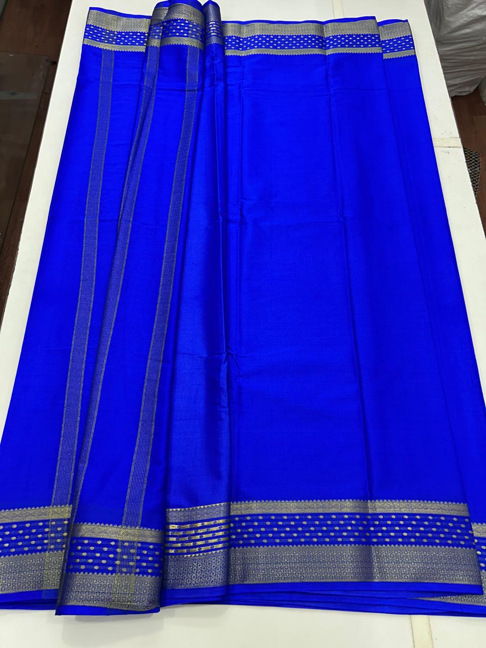 Mysore Crepe Pure Border Self Saree (2567)