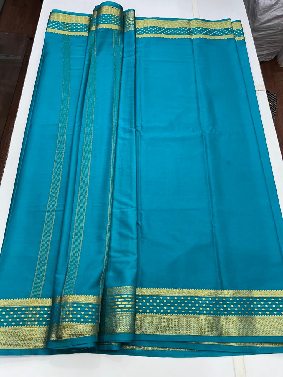 Mysore Crepe Pure Border Self Saree (2567)