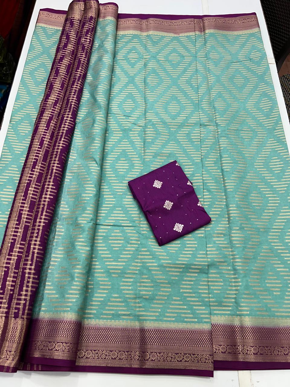 Viscos Georgette Diamond Saree (2604)