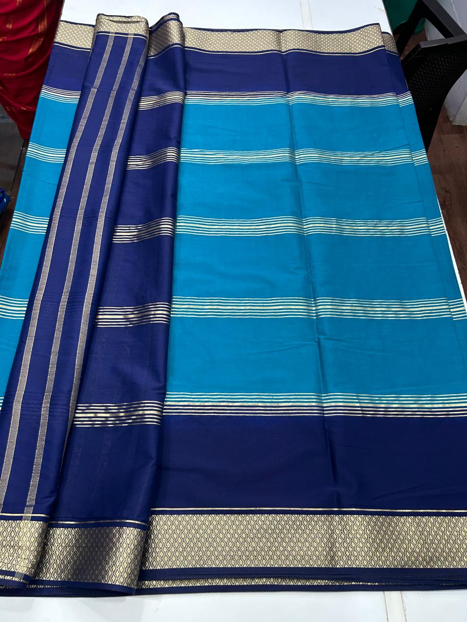 Mysore Crepe Lines Saree (2600)