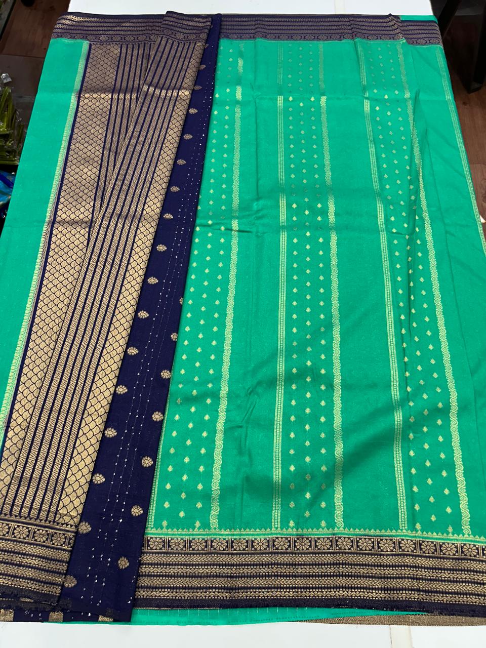 Georgette Body Lines Butta Saree (2613B)