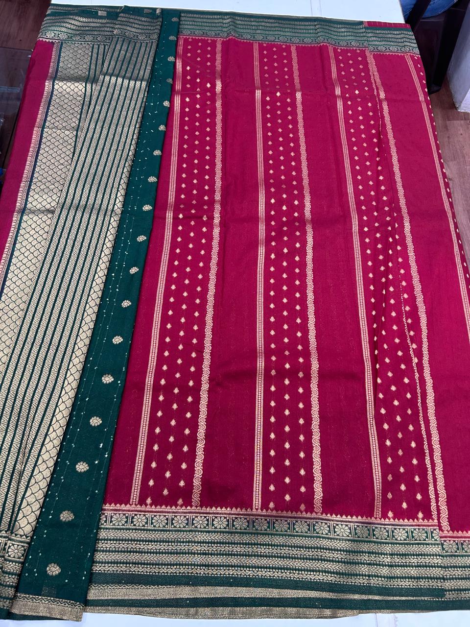 Georgette Body Lines Butta Saree (2613B)