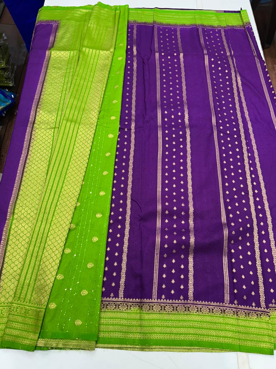 Georgette Body Lines Butta Saree (2613B)