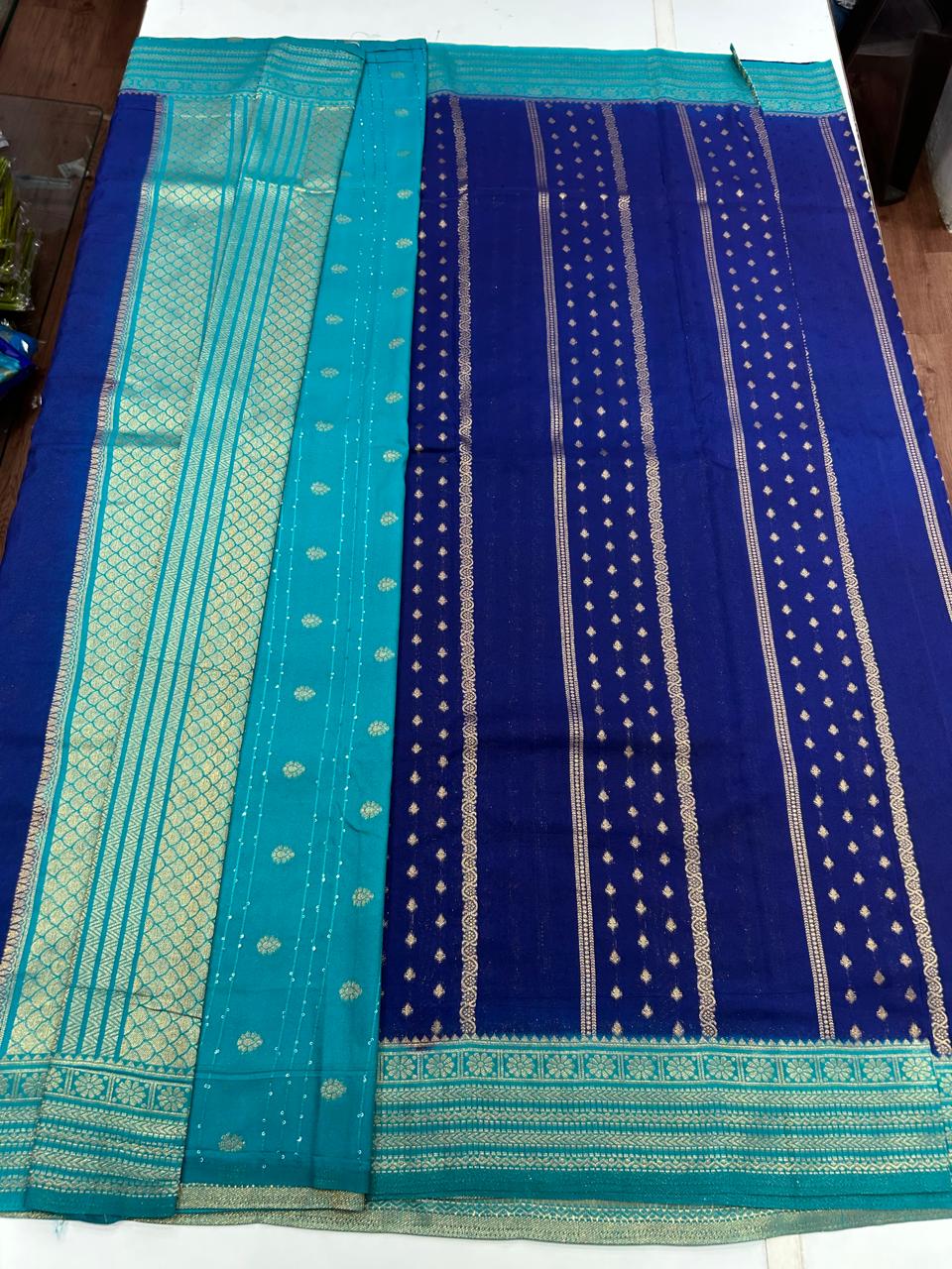 Georgette Body Lines Butta Saree (2613B)