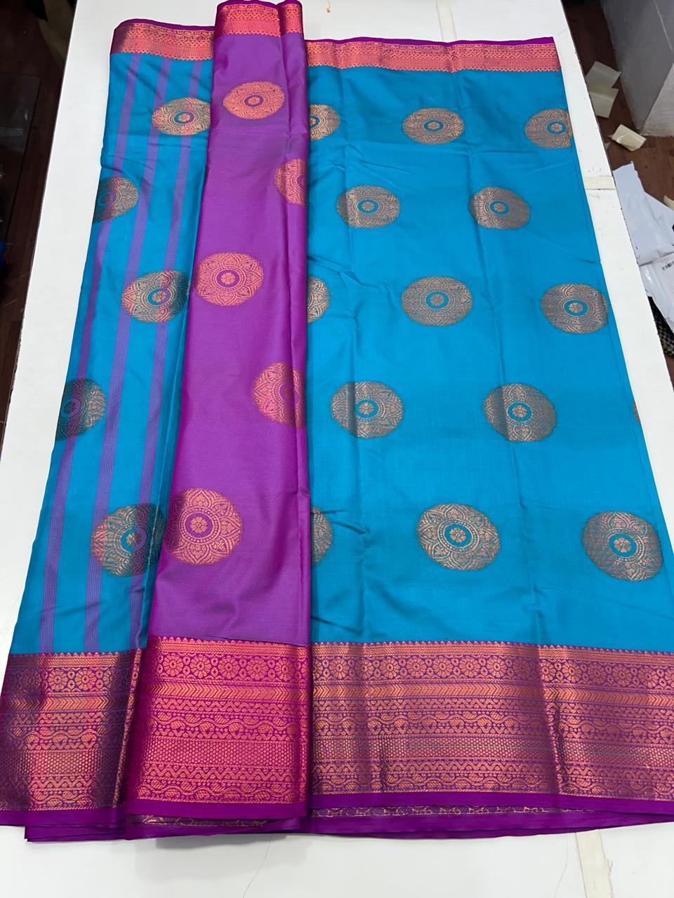 Semi Silk Butta Saree (2530C)