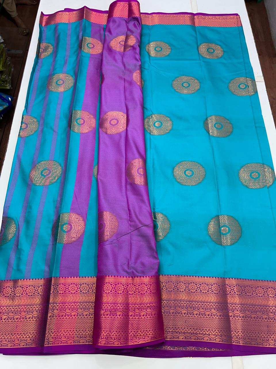 Semi Silk Butta Saree (2530C)