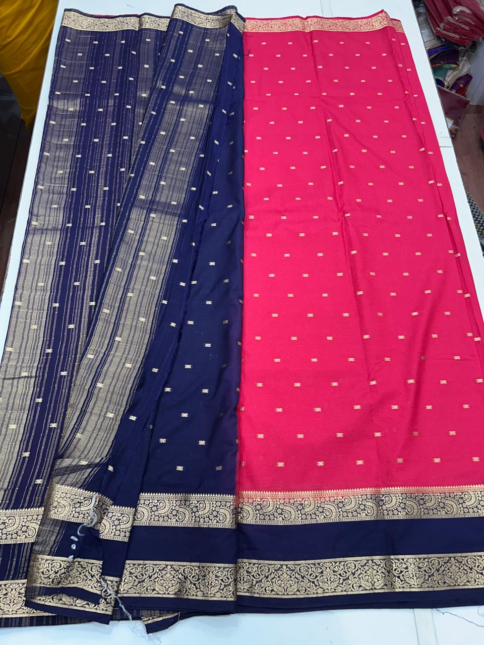 Mysore Crepe 2D Butta Saree (2634)