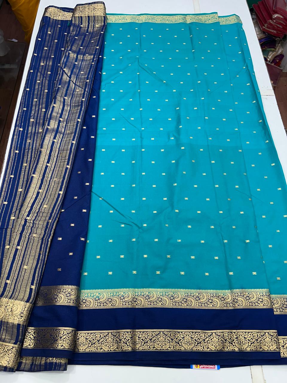Mysore Crepe 2D Butta Saree (2634)