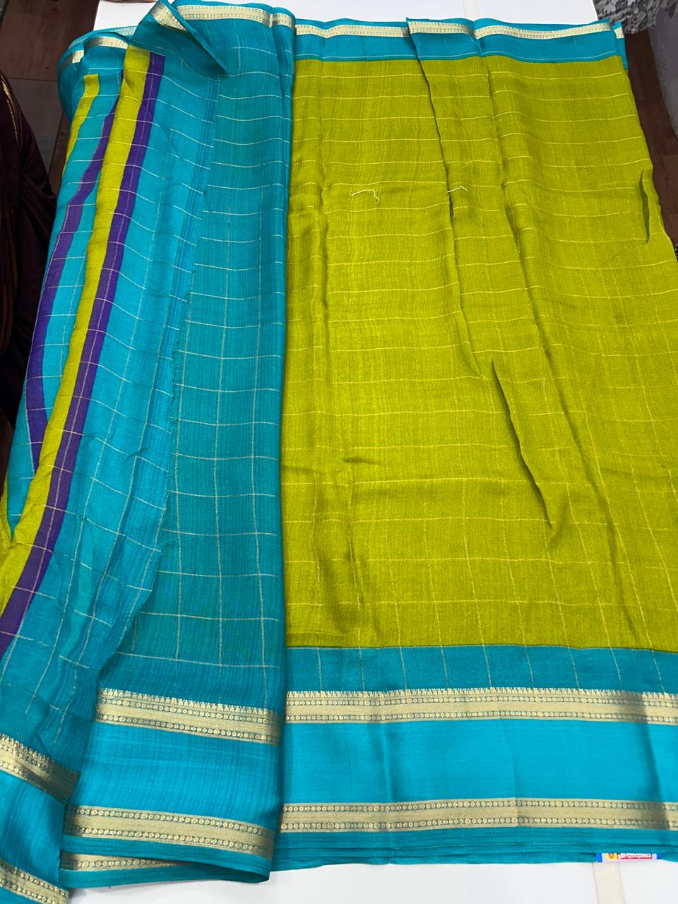Fancy Georgette Checks Saree (2519)