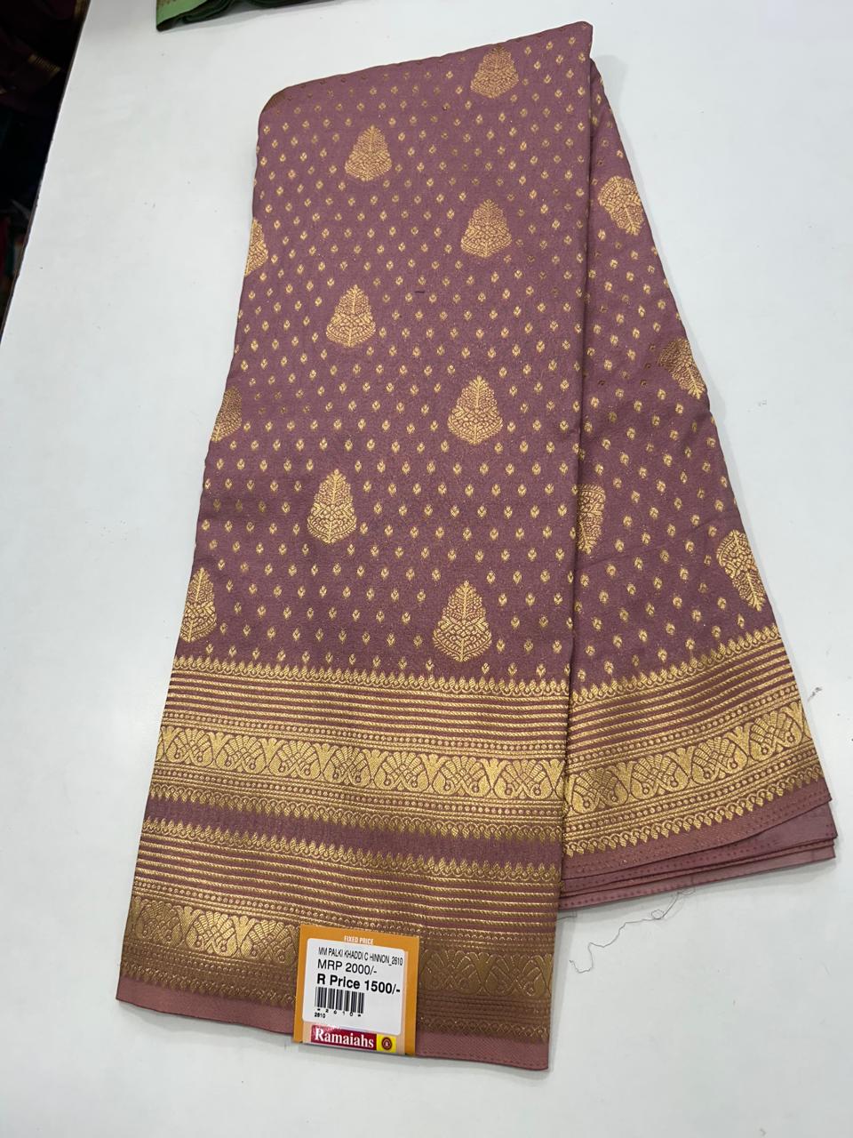 Khaddi Georgette Self Butta Saree (2610)