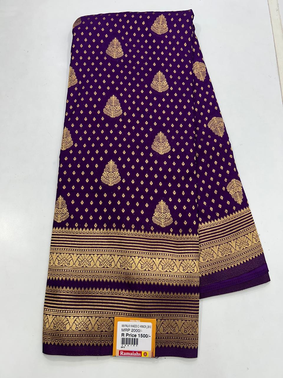 Khaddi Georgette Self Butta Saree (2610)