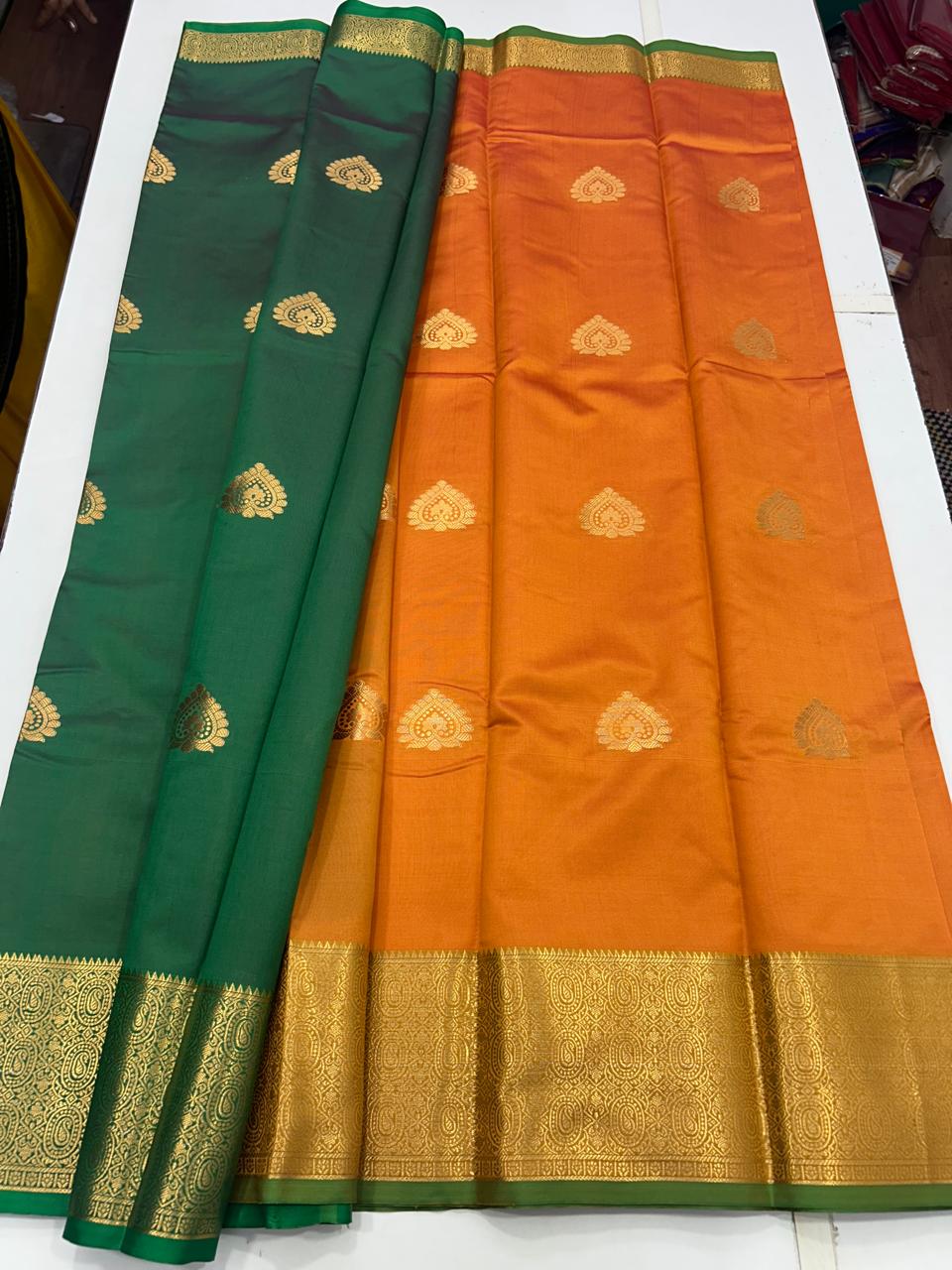 Semi Silk Butta Leechi Saree (2630)
