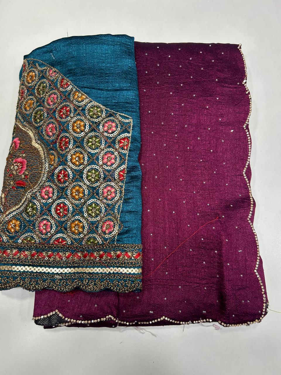 Fancy Stone Work Saree (2647)