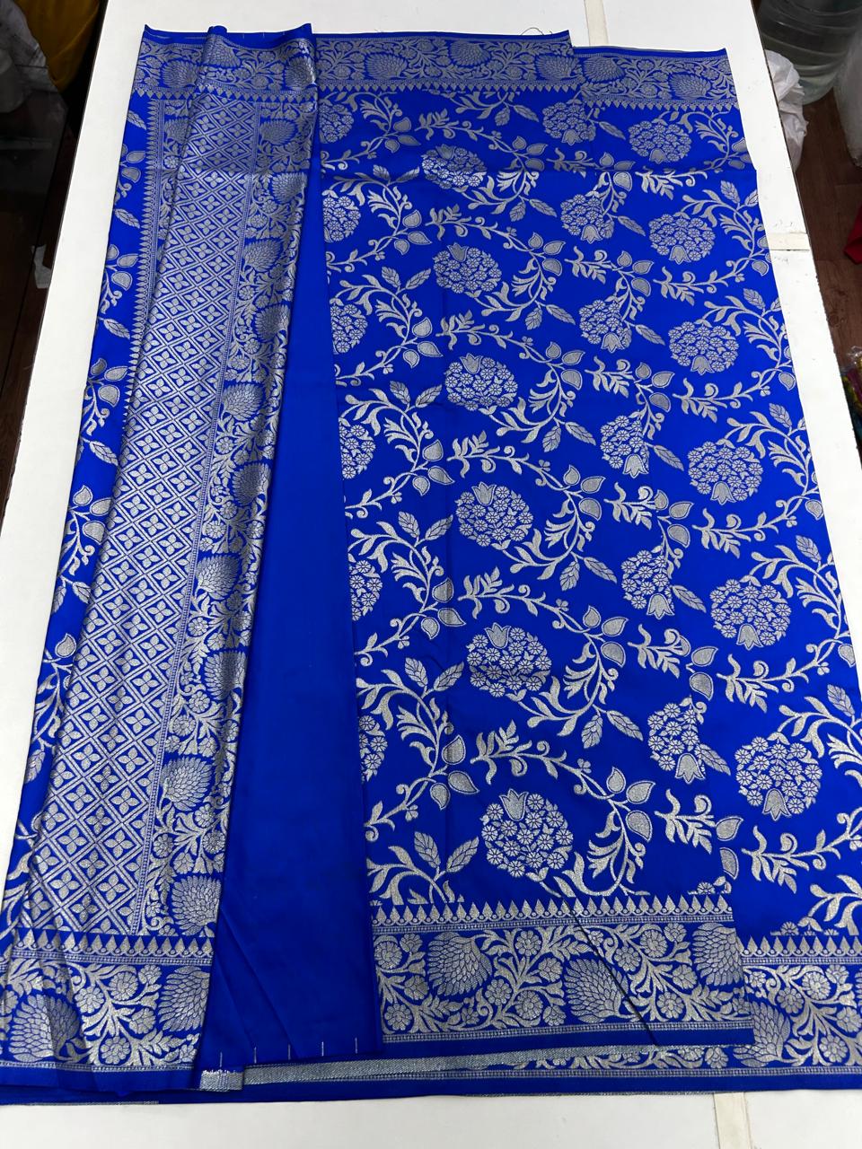 Raw Silk Jal Design Saree (2631)