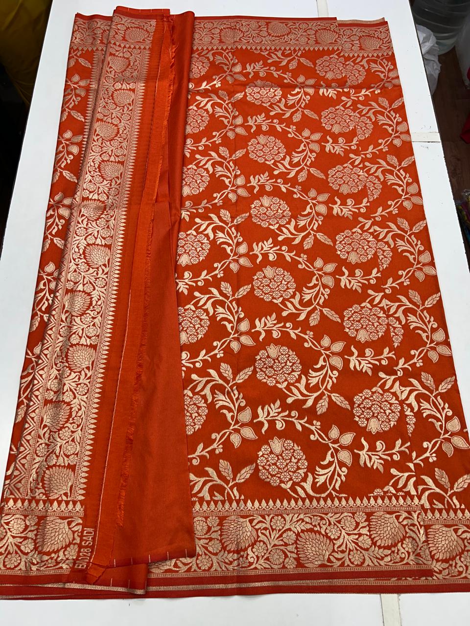 Raw Silk Jal Design Saree (2631)