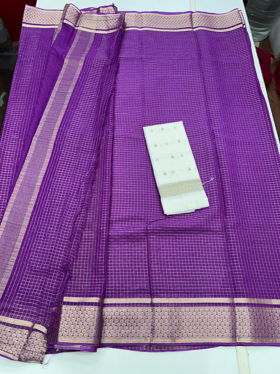 Chinnon Self Chex Saree (2674)