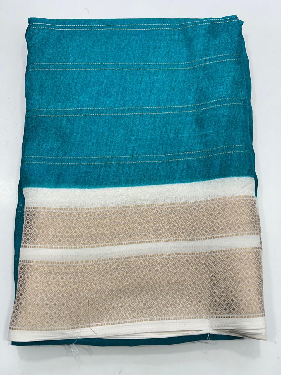 Fancy Georgette Lines Saree (2655)