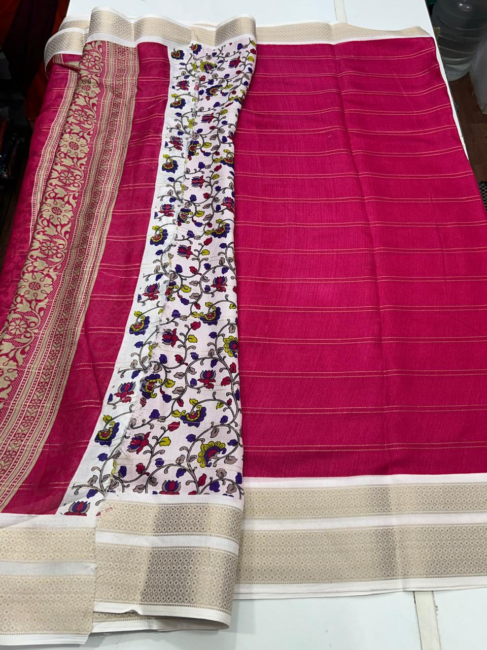 Fancy Georgette Lines Saree (2655)