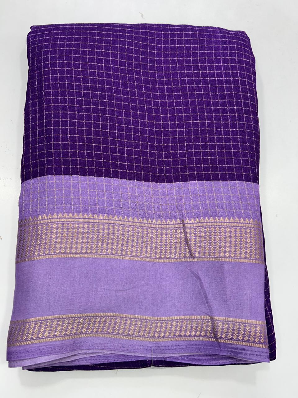 Fancy Georgette Chex Saree (2654)