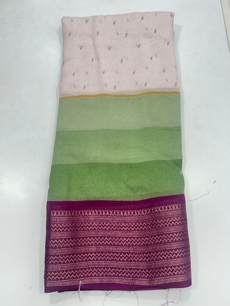 Fancy Georgette 3D Saree (2668)