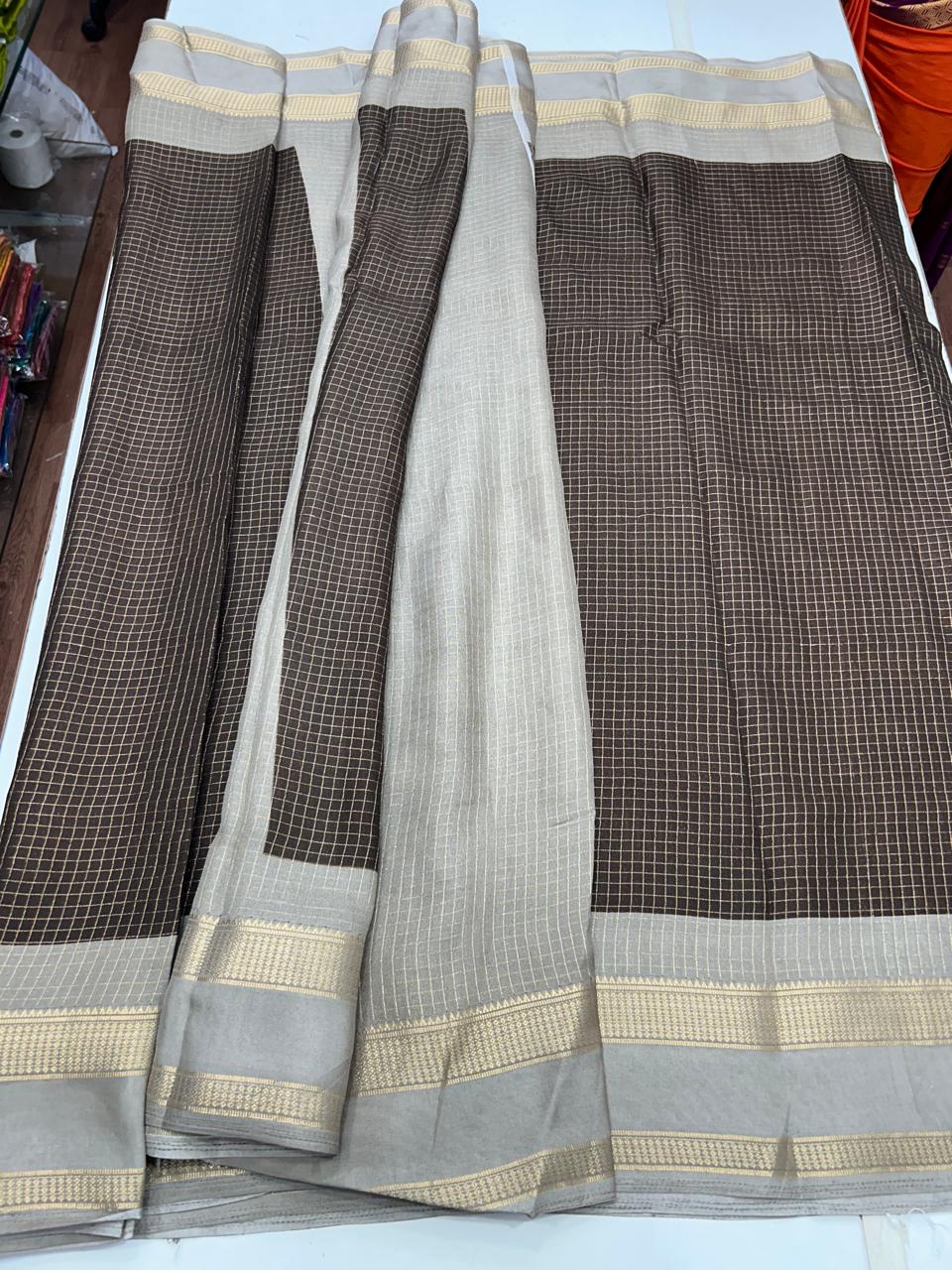 Fancy Georgette Chex Saree (2654)