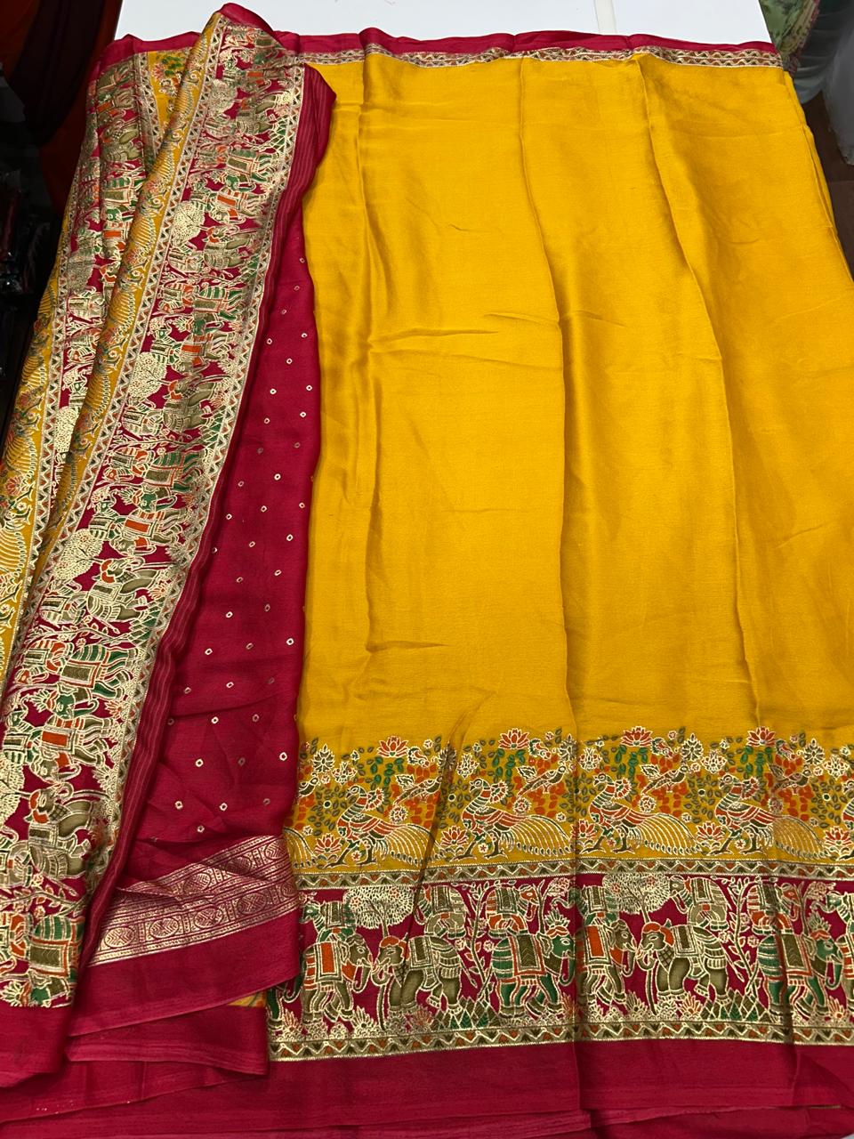 Fancy Pashmeena Saree (2660)